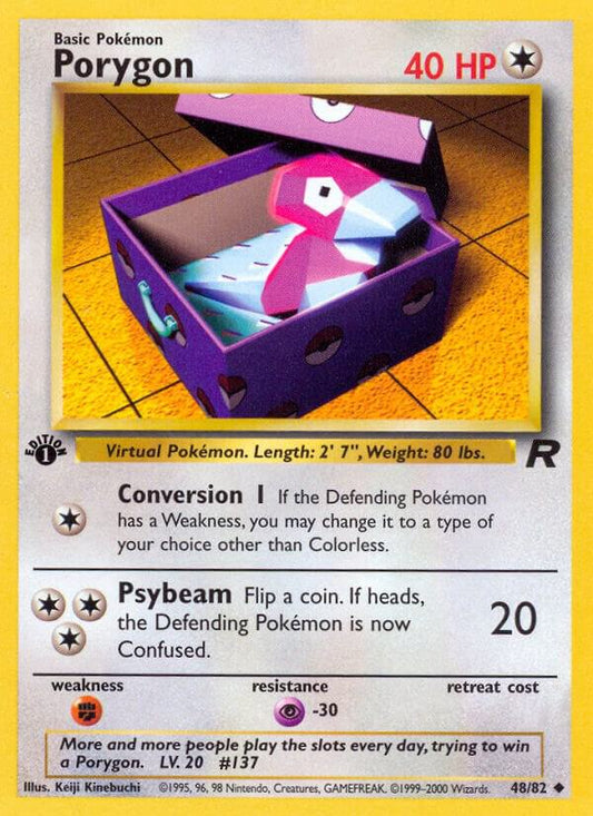 Porygon 48/82 Pokémon Team Rocket Raw