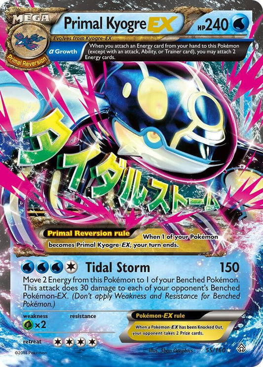 Primal Kyogre GX 55/150 XY Primal Clash Pokémon Raw