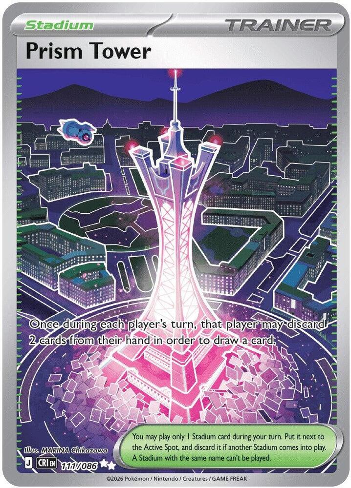 Prism Tower 111/086 Mega Evolutions Chaos Rising Pokémon Raw