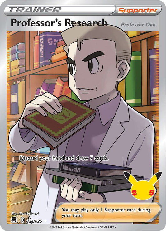 Professor's Research Professor Oak 24/25 Pokémon Celebrations Raw