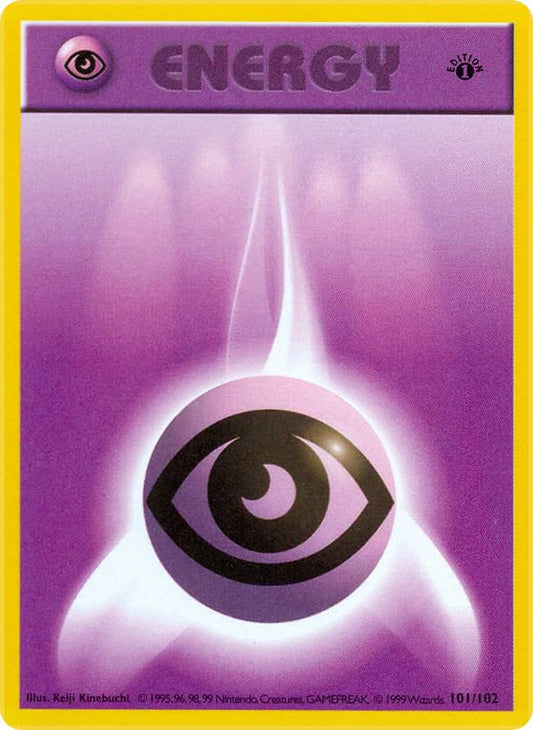 Psychic Energy 101/102 Pokémon Base Set Shadowless Raw