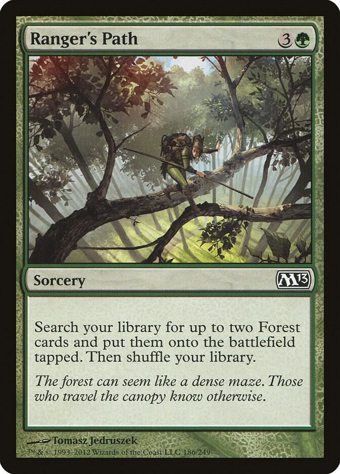 Ranger's Path Foil 186/249 Magic The Gathering 13th Edition Raw