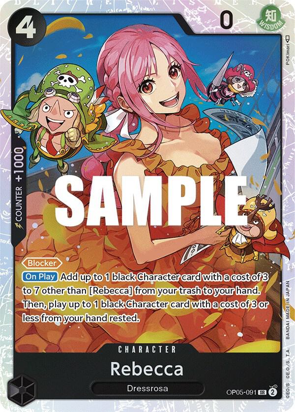 Rebecca SR OP05-091 Awakening of The New Era One Piece Raw