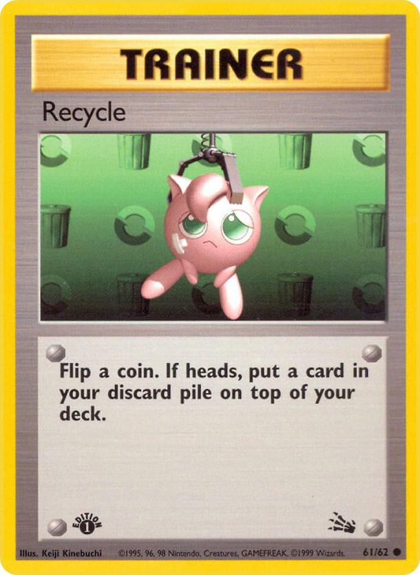Recycle 61/62 Pokémon Fossil Raw