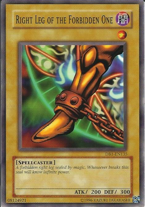 Right Leg of The Forbidden One DB1-EN135 Yu-Gi-Oh! Dark Beginning 1 Raw