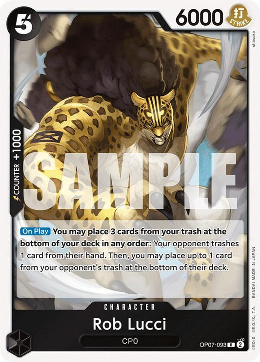 Rob Lucci Foil OP07-093 ONE PIECE! 500 Years in The Future