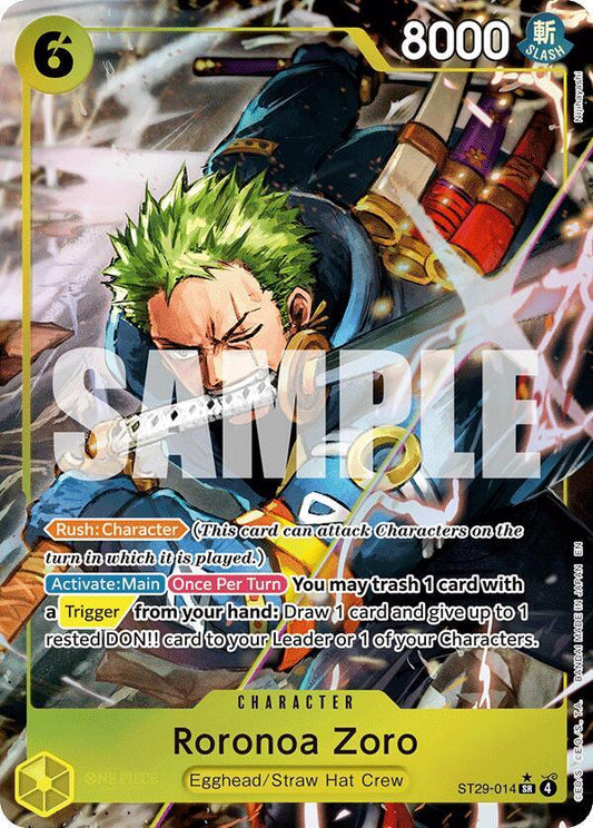 Roronoa Zoro AA ST29-014 Starter Deck Egghead ONE PIECE!