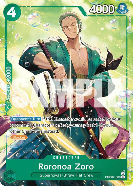 Roronoa Zoro FA PRB02-006 Premium Booster The Best Vol.2 (Welcome Pack) ONE PIECE! Raw