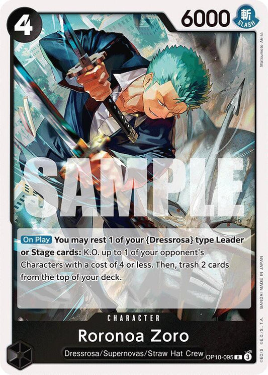 Roronoa Zoro Foil OP10-095 One Piece Royal Blood Raw