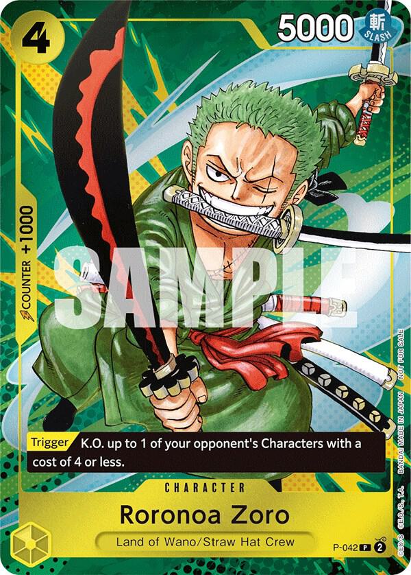 Roronoa Zoro P-043 Event Pack 3 Promo ONE PIECE! Raw
