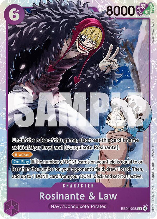 Rosinante & Law SR EB04-038 ONE PIECE! Extra Booster: Egghead Crisis