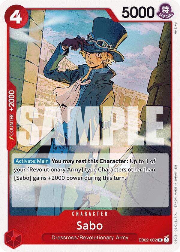 Sabo Foil EB02-002 Extra Booster: 25th Anniversary Collection One Piece Raw