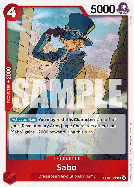 Sabo Foil EB02-002 Extra Booster: 25th Anniversary Collection One Piece Raw