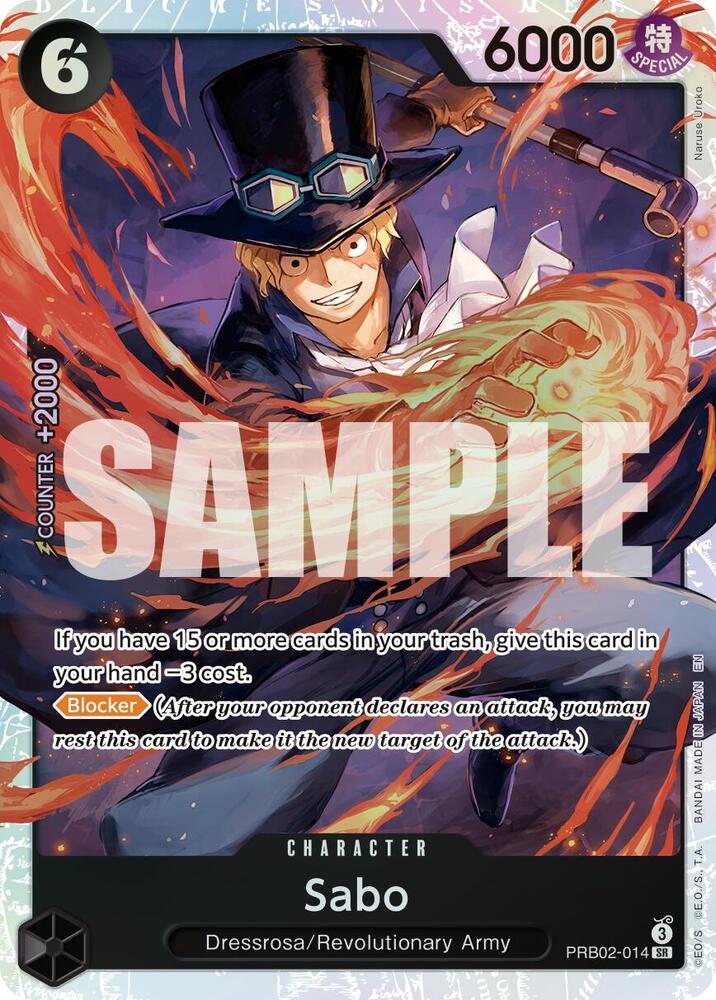 Sabo PRB02-014 SR Premium Booster The Best Volume 2 One Piece! Raw