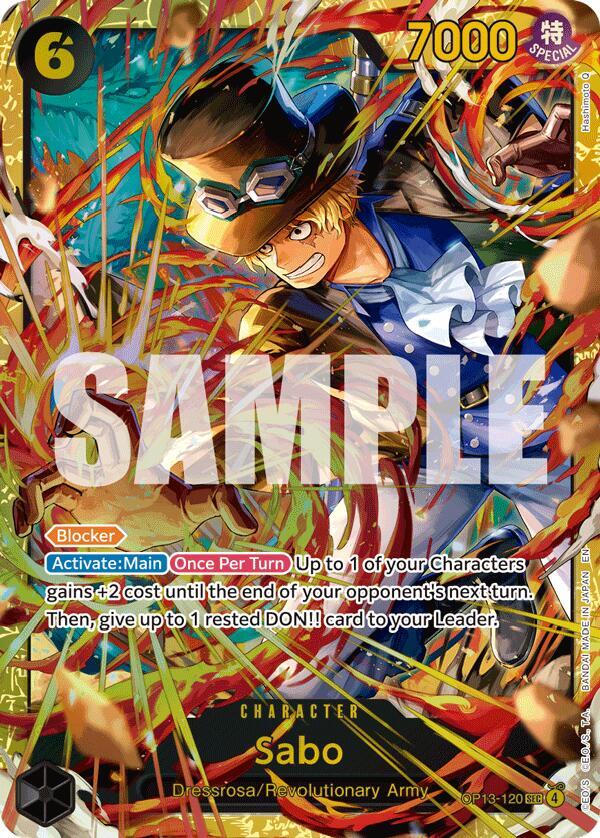 Sabo SEC OP13-120 Carrying on His Will One Piece Raw