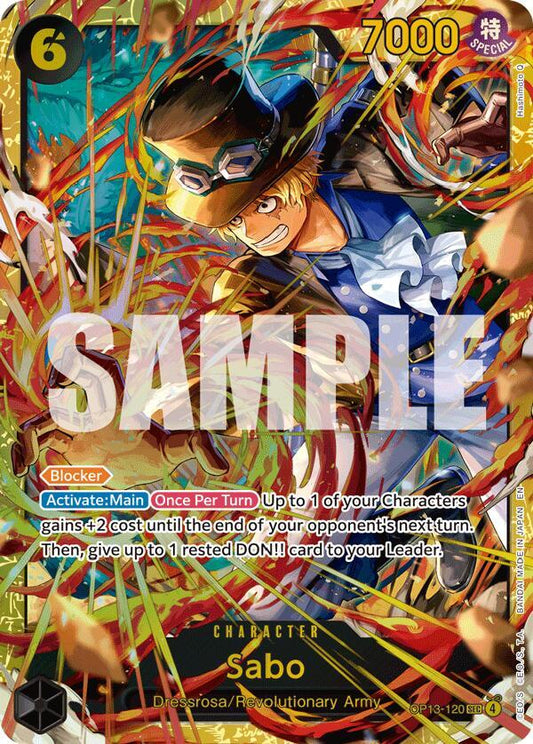 Sabo SEC OP13-120 Carrying on His Will One Piece Raw