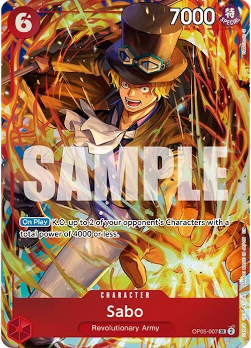 Sabo SR AA OP05-007 ONE PIECE! Illustration Box Vol.5 Promo Raw