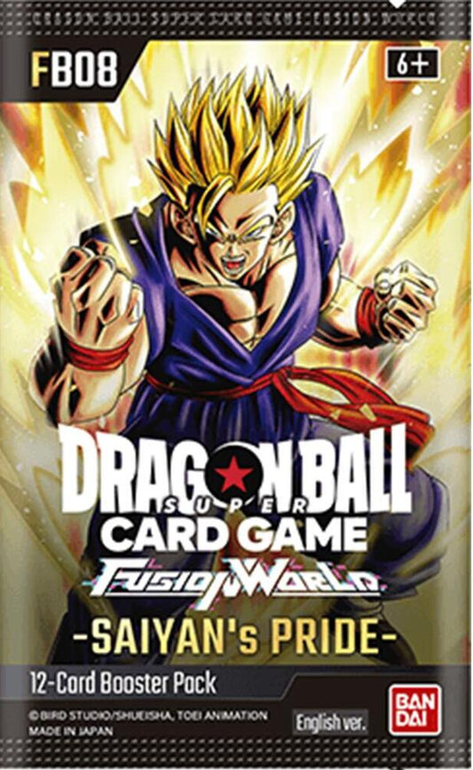 Saiyan's Pride FB08 Booster Pack Dragon Ball Fusion World