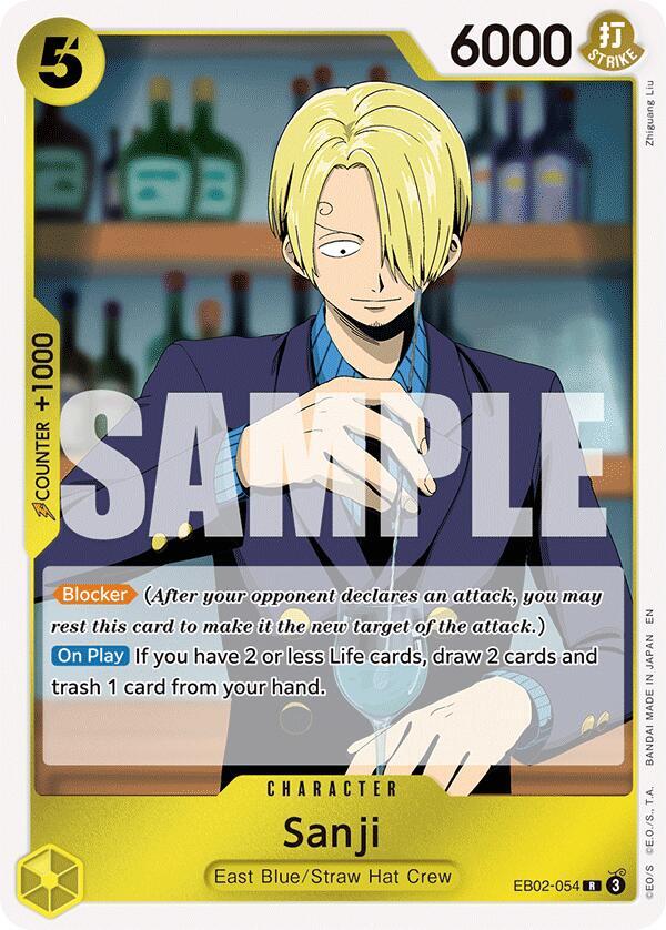 Sanji Foil EB02-054 Extra Booster: 25th Anniversary Collection One Piece Raw