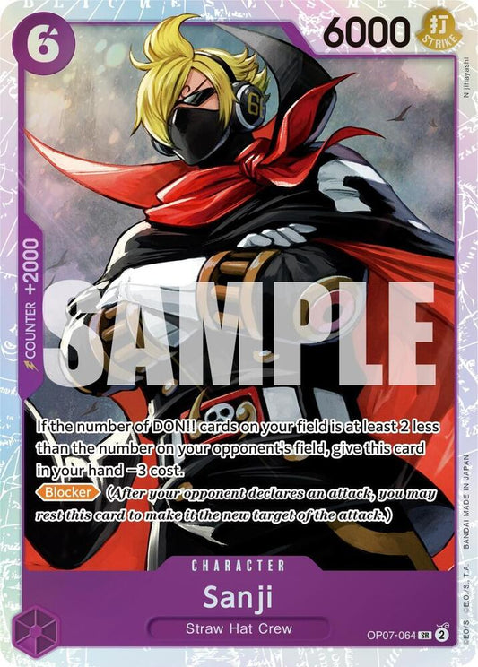 Sanji SR OP07-064 500 Years in The Future One Piece Raw