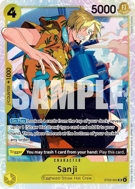 Sanji SR ST29-004 Starter Deck Egghead ONE PIECE!