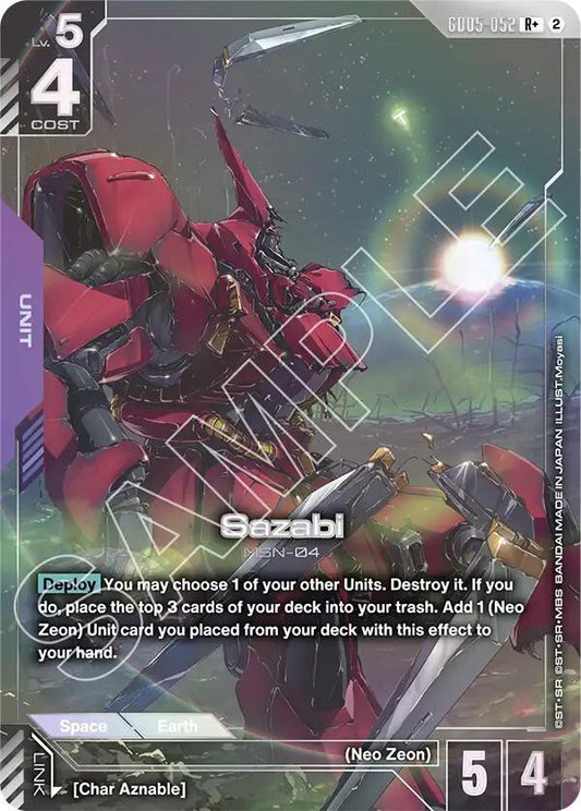 Sazabi GD05-052 R+ Freedom Ascension Gundam Raw