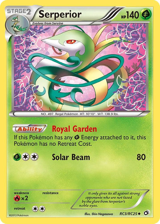 Serperior RC3/RC25 Pokémon Legendary Treasures: Radiant Collection Raw
