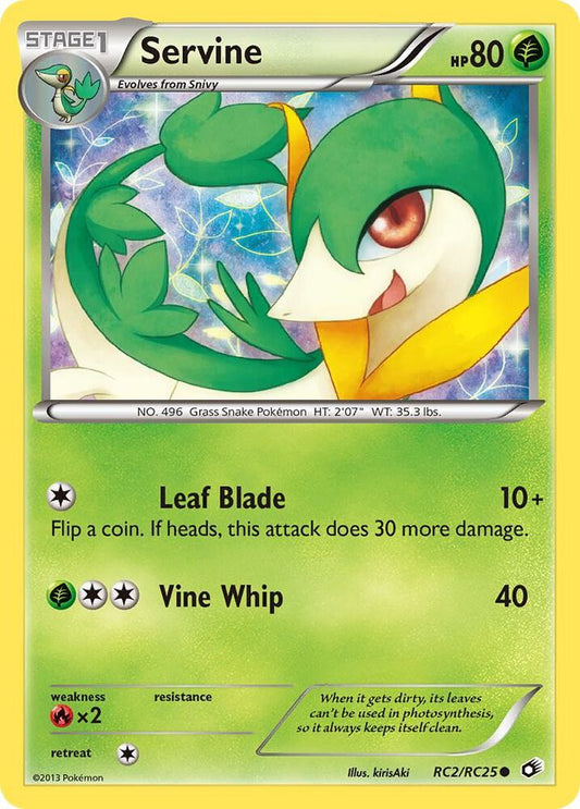 Servine RC2/RC25 Pokémon Legendary Treasures: Radiant Collection Raw