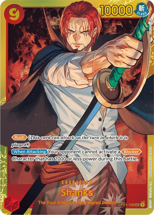Shanks SEC One Piece Romance Dawn OP01-120 Raw