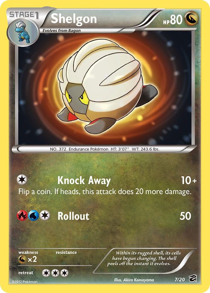 Shelgon Holo 07/20 Pokémon Dragons Vault Raw