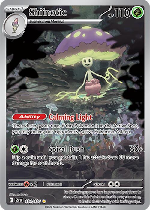 Shiinotic 194/191 Scarlet & Violet Surging Sparks Pokémon Raw