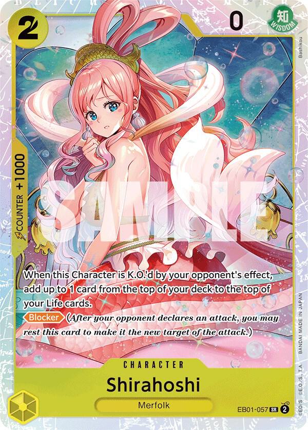 Shirahoshi SR EB01-057  ONE PIECE! Extra Booster: Memorial Collection Raw