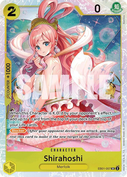 Shirahoshi SR EB01-057  ONE PIECE! Extra Booster: Memorial Collection Raw