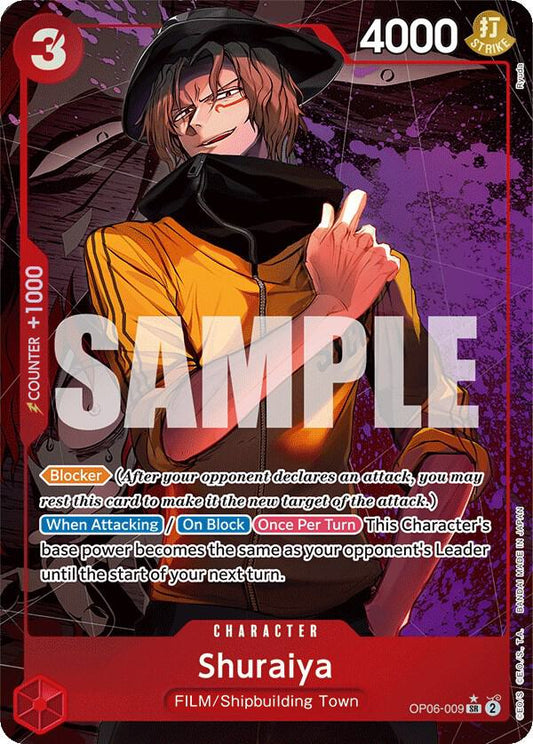 Shurariya SR AA OP06-009 ONE PIECE! Wings of The Captain Raw