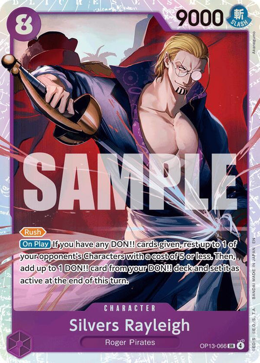 Silvers Rayliegh SR OP13-066 Carrying on His Will ONE PIECE! Raw