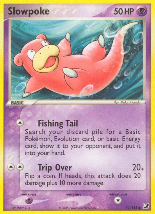 Slowpoke 72/115 EX Unseen Forces Pokémon Raw