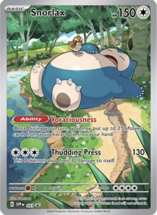 Snorlax SVP 051 Pokémon Scarlet & Violet Promo Raw