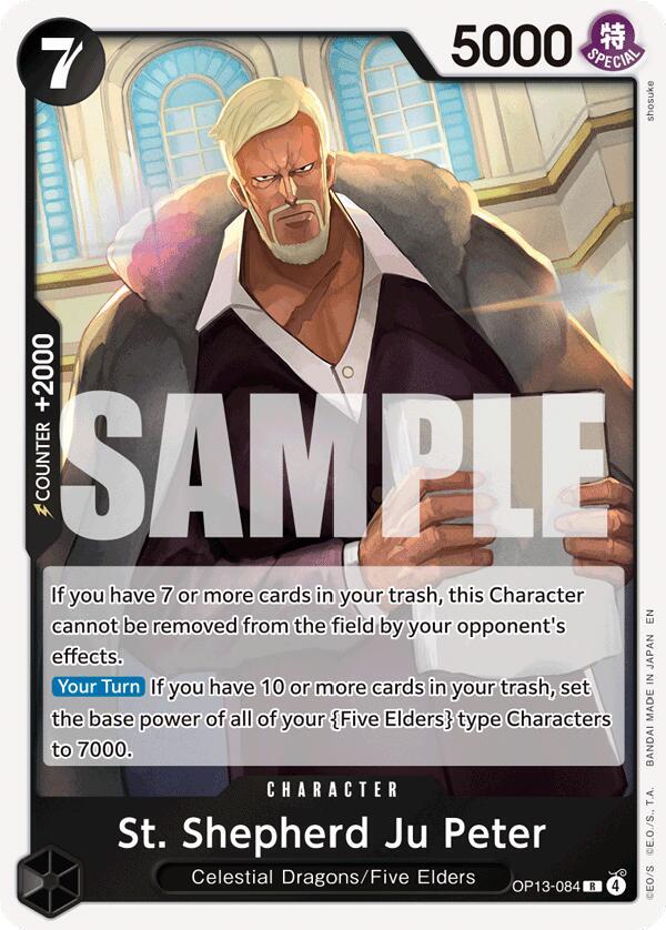 St. Shepherd Ju Peter OP13-084 Carrying on His Will One Piece Raw