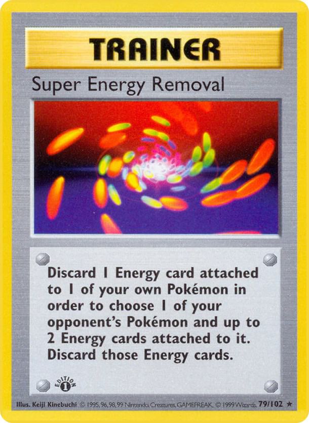 Super Energy Removal 79/102 Pokémon Base Set Shadowless Raw