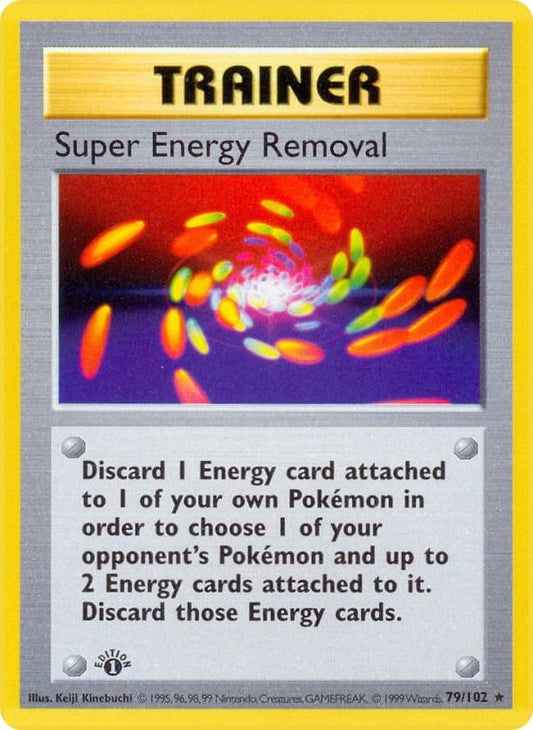 Super Energy Removal 79/102 Pokémon Base Set Shadowless Raw