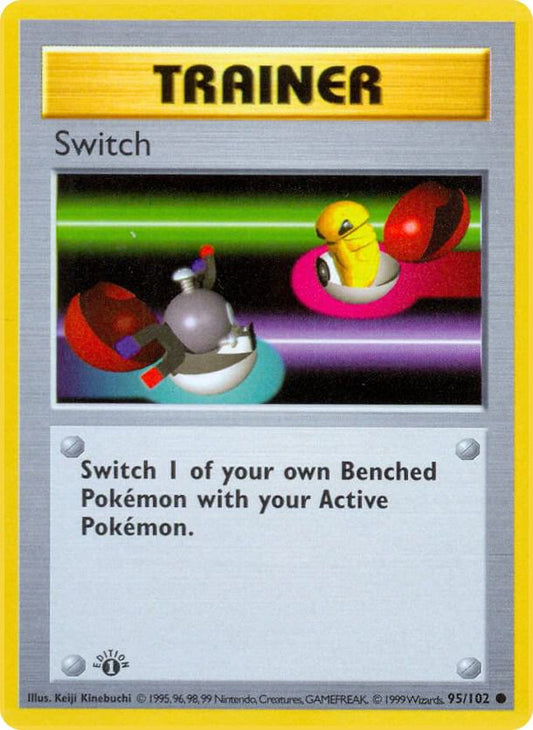 Switch 95/102 Pokémon Base Set Shadowless Raw