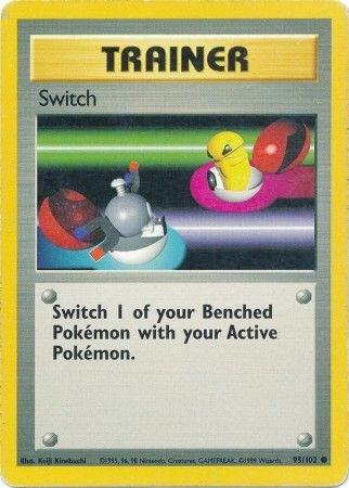 Switch 95/102 Pokémon Base Set Unlimited Raw