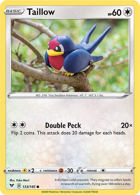 Taillow 133/185 Sword & Shield Vivid Voltage Pokémon Raw