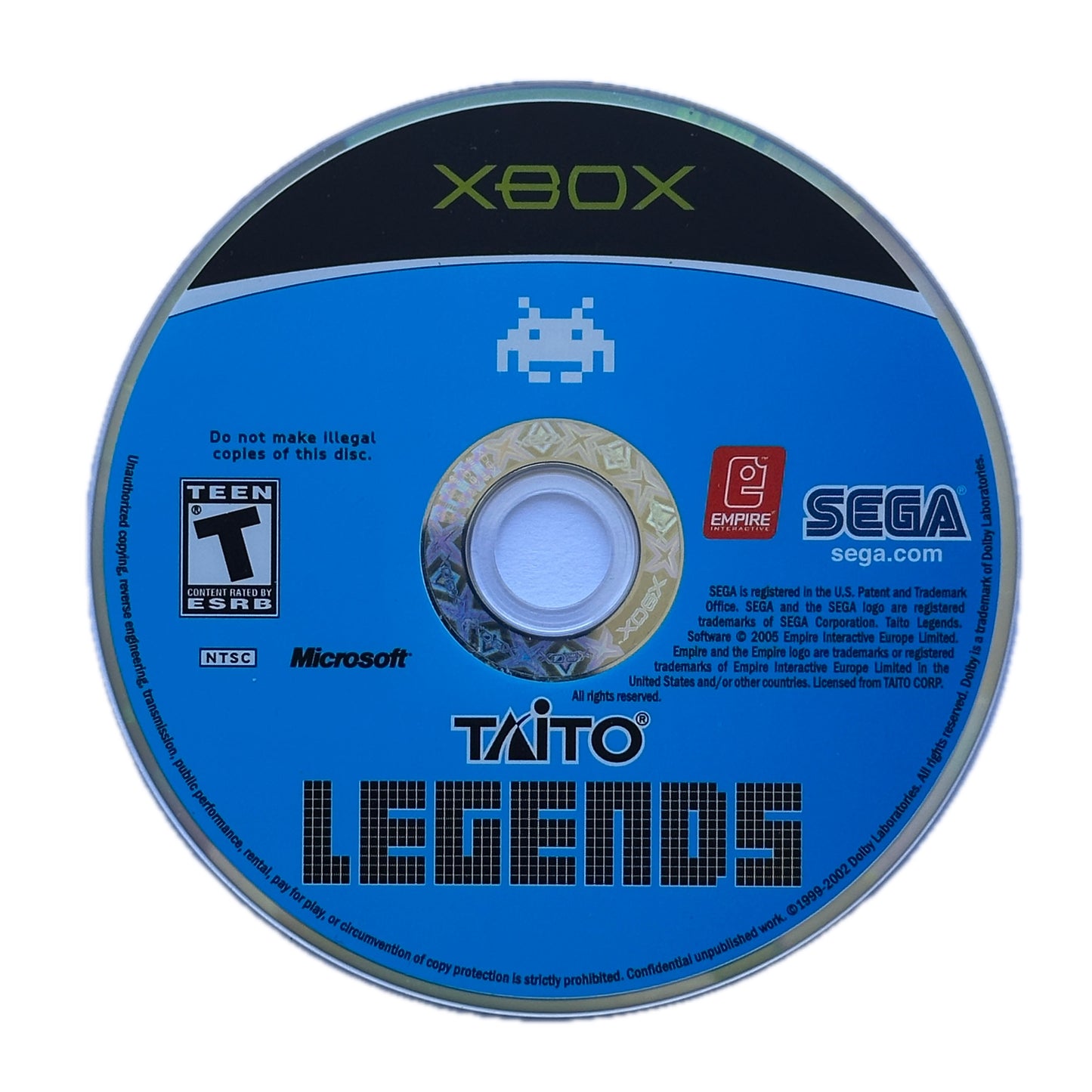 Taito Legends Xbox Loose Disc