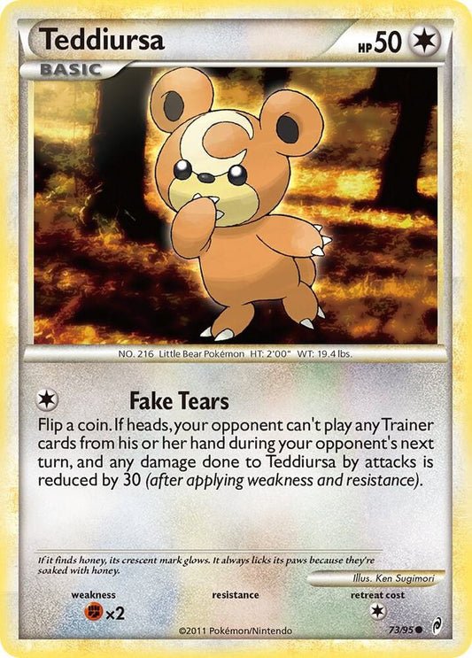Teddiursa 73/95 Pokémon Call of Legends Raw