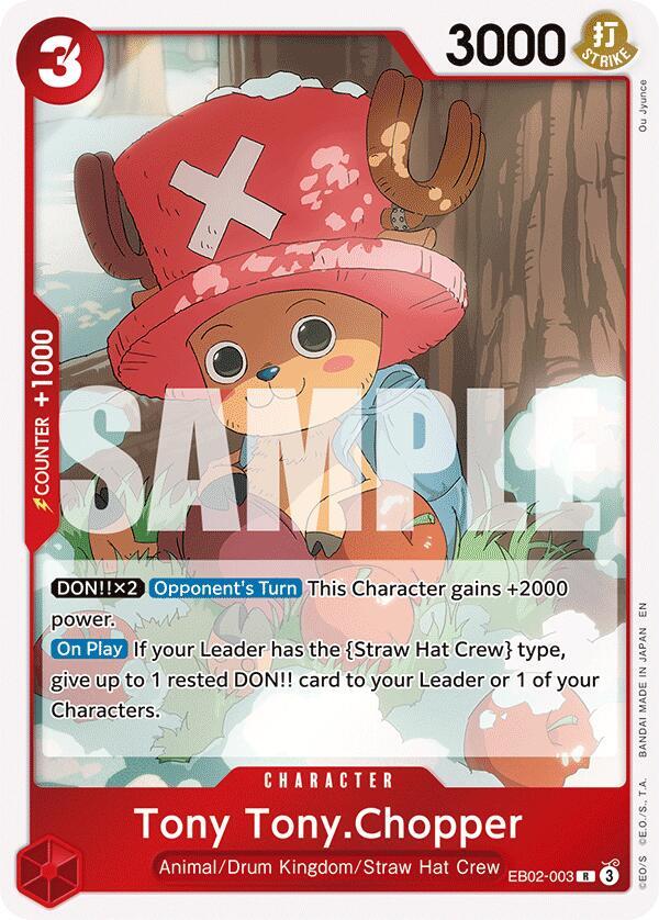 Tony Tony.Chopper Foil EB02-003 Extra Booster: 25th Anniversary Collection One Piece Raw