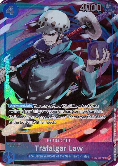 Trafalgar Law OP07-047 AA The Seven Warlords of The Sea Binder Collection Raw