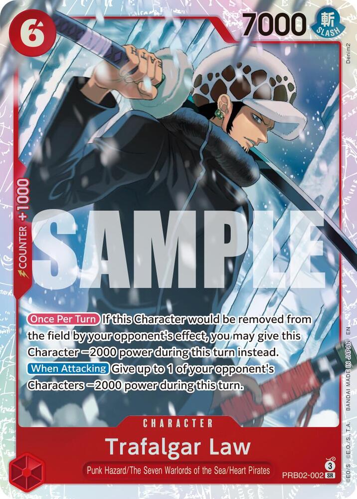 Trafalgar Law PRB02-002 SR Premium Booster The Best Volume 2 One Piece! Raw
