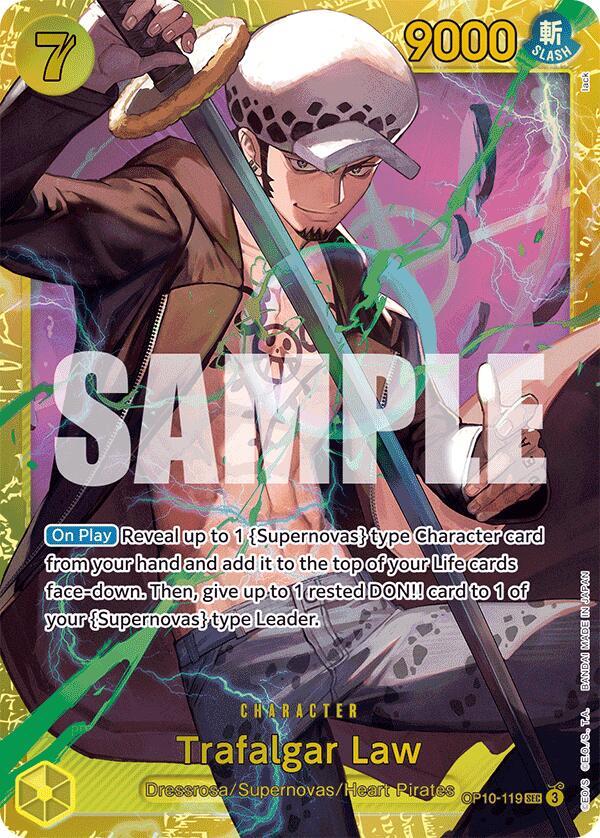 Trafalgar Law SEC OP10-119 Royal Blood ONE PIECE! Raw