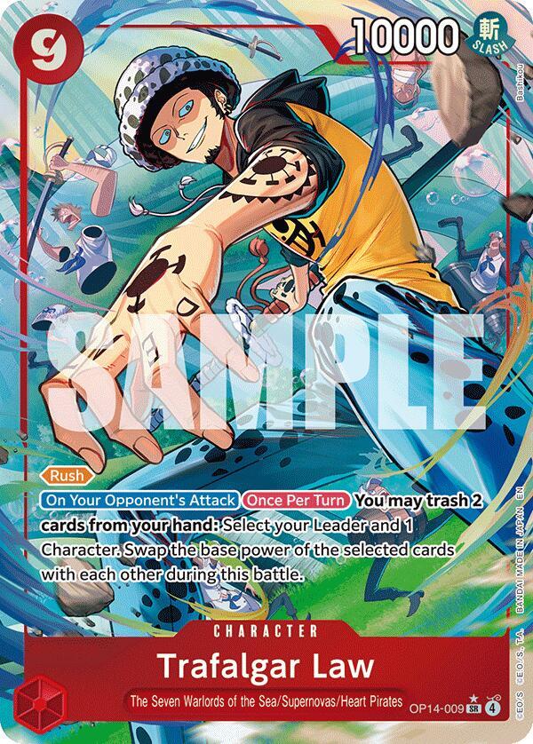 Trafalgar Law SR AA OP14-003 The Azure Sea's Seven One Piece Raw
